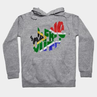 South Africa Typo Map Hoodie